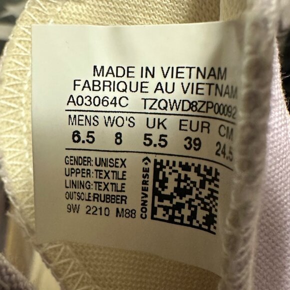 ⭐Converse Run Star Legacy CX Hi Sz 6.5 Men Shoes Platform Purple Sneaker A03064C - Picture 10 of 10